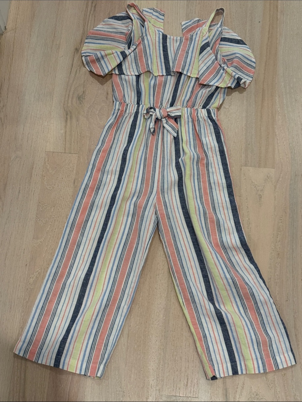 Habitual Multicolor Striped Wide-Leg Jumpsuit
